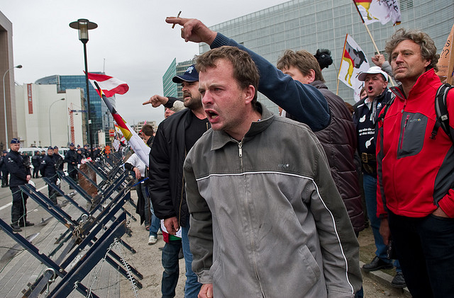 Französische Bauern blockieren Grenze zu Deutschland
