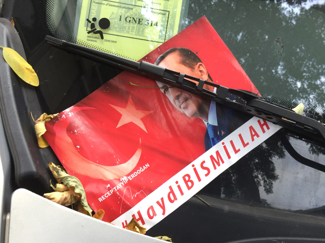 Erdogan is everywhere. Diaspora election campaigning, Brussels.