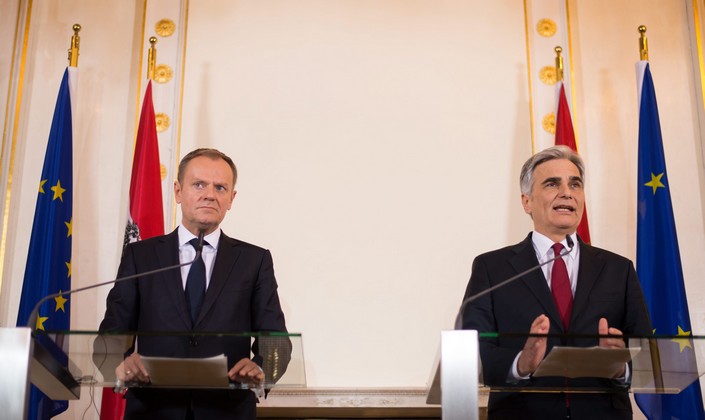 EU Council President meets Austrian Chancellor to discuss migrati