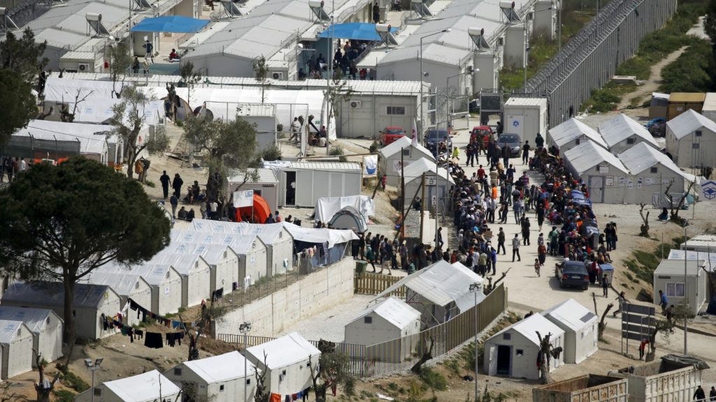 Migrant center at Lesbos