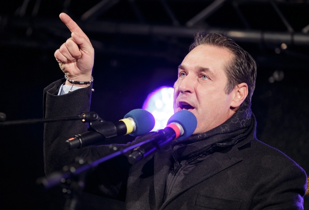 Protest against refugee home opening in Vienna