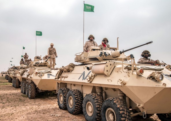 Saudische Panzerfahrzeuge