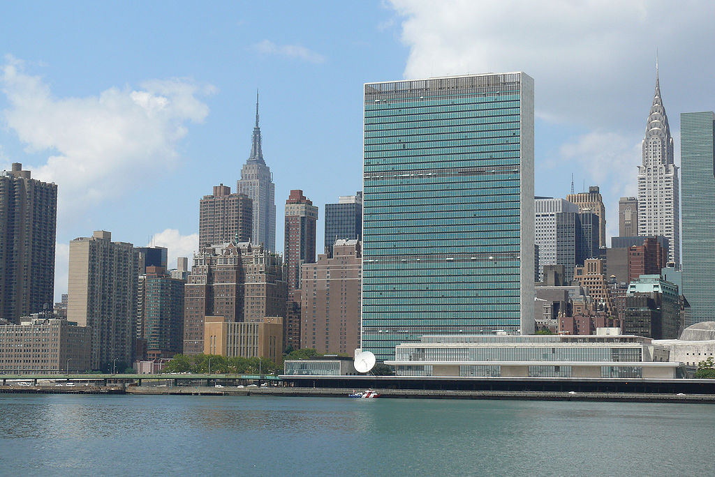 The UN building in New York