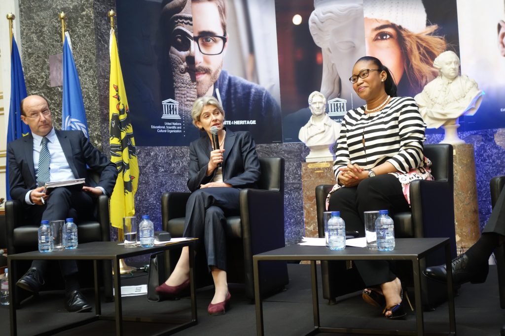 John Hocking Irina Bokova N Diaye Ramatoulaye Diallo