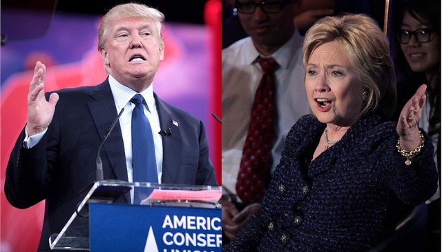 Clinton und Trump liefern sich verbissenes Wahlkampffinale