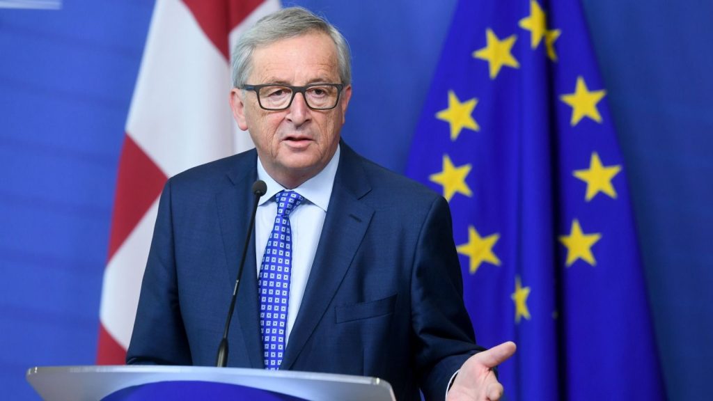 Juncker at press point with the Swiss President