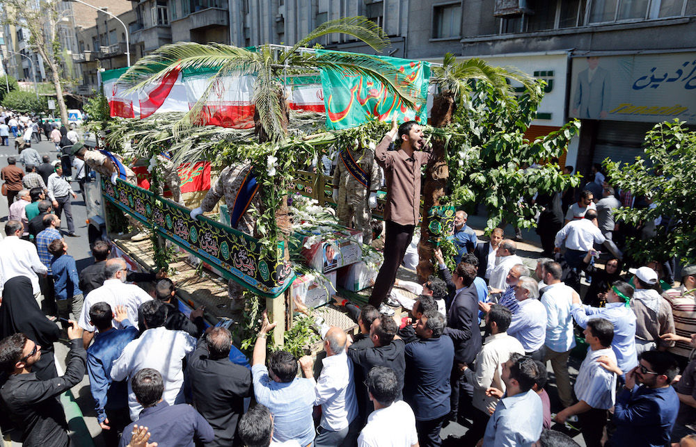 Iran terror attack funeral