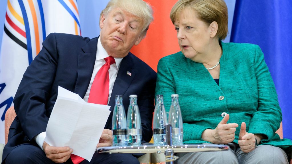 Trump and Merkel G20 Hamburg