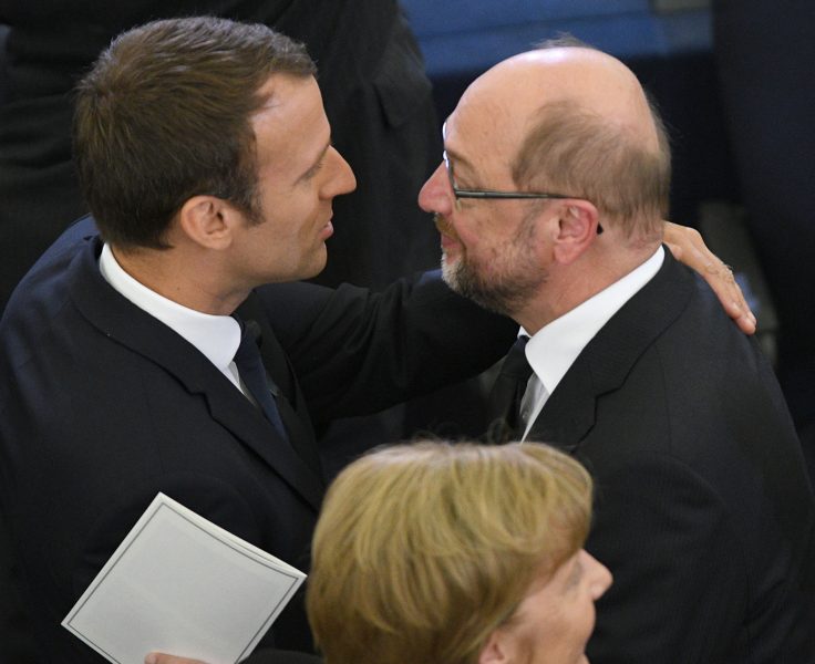 Schulz: "Freue mich, dass Macron Reformen in der Eurozone anspricht"