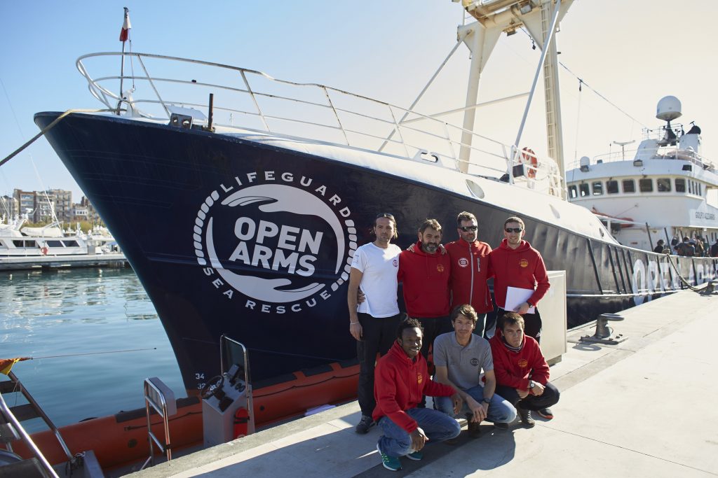 NGO Proactiva Open Arms presents its new ship ‚Golfo Azurro‘
