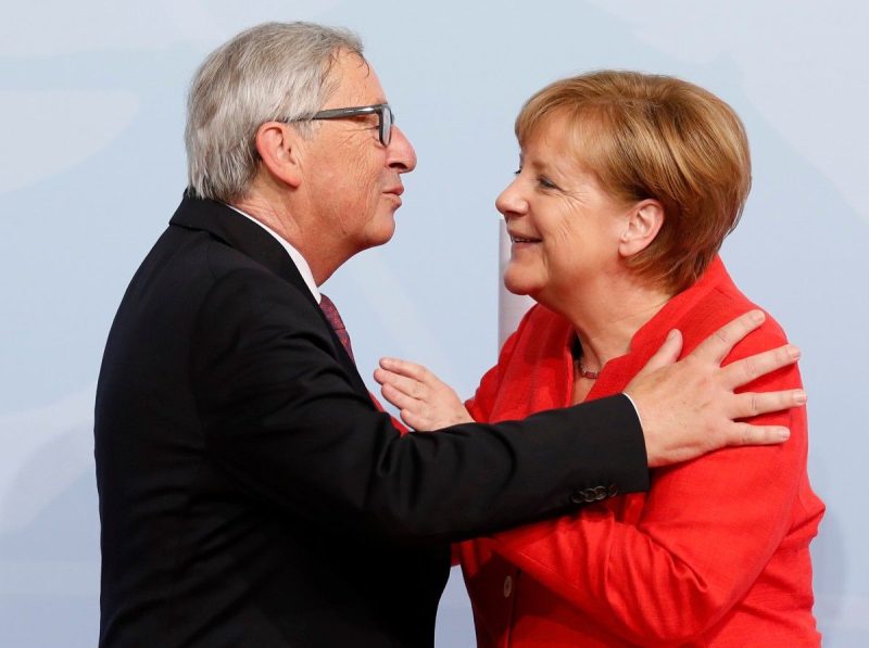 Das große Schweigen: Juncker zu Besuch bei Merkel