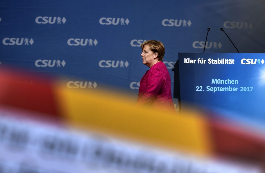 German federal elections – Angela Merkel campaigns in Bavaria