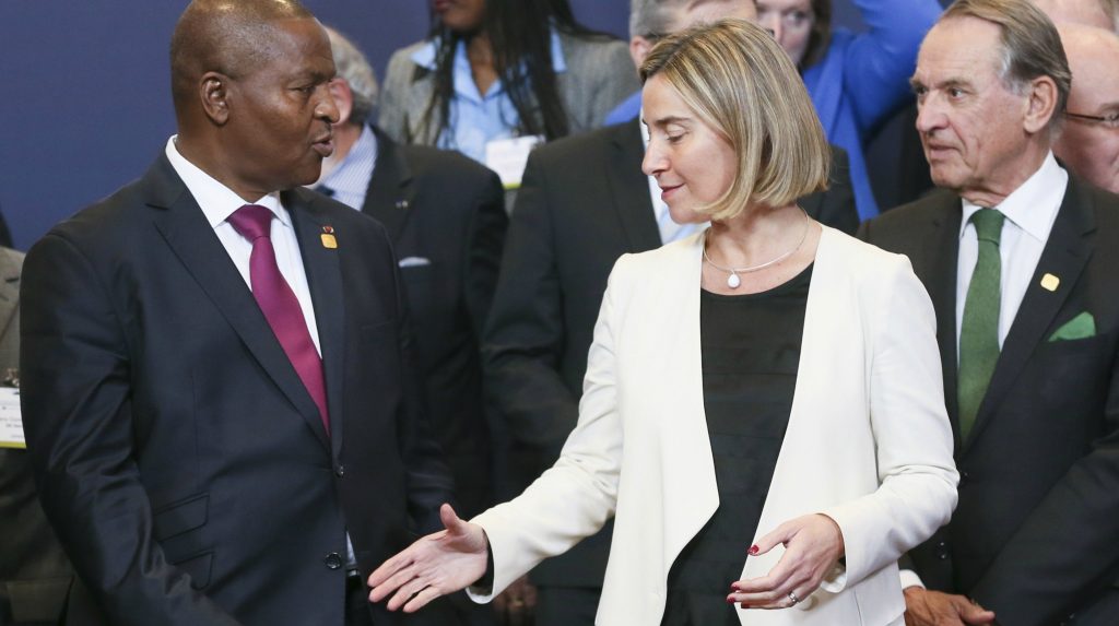 MogheriniwithCentralAfricanRepublicPresident