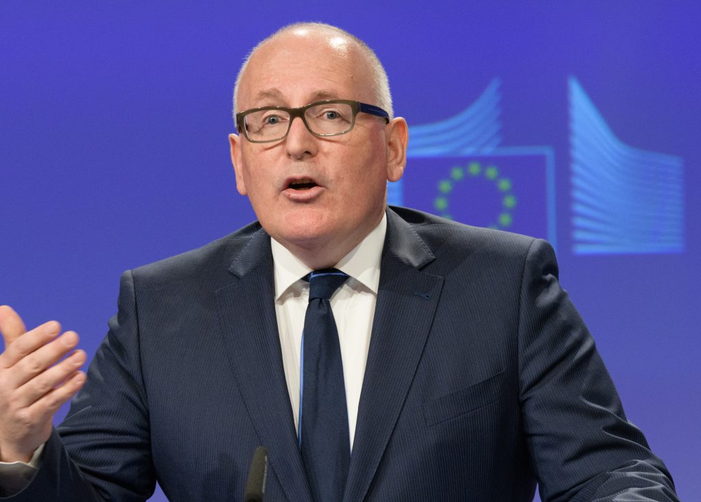 Conclusions of the weekly meeting of the EC college by Frans Timmermans, First Vice-President of the EC in charge of Better Regulation, Inter-Institutional Relations, the Rule of Law and the Charter of Fundamental Rights