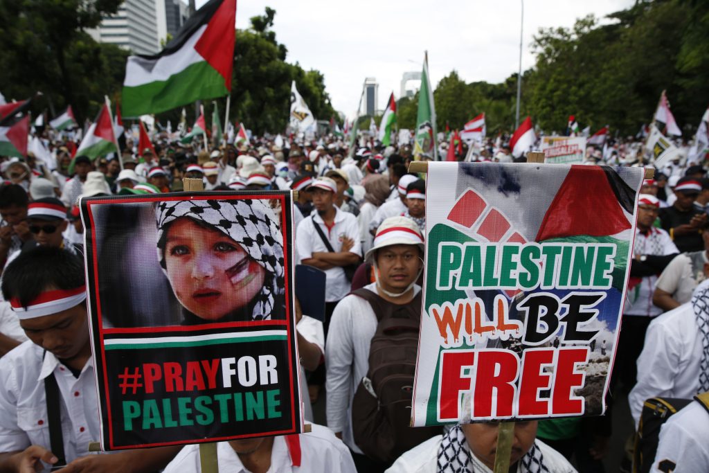 Muslims protest against US President Trump’s recognition of Jerusalem as Israeli capital