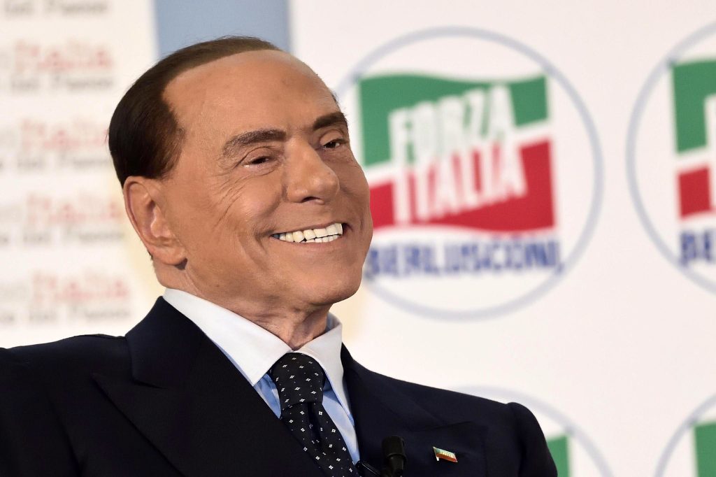 Silvio Berlusconi at Forza Italia party meeting