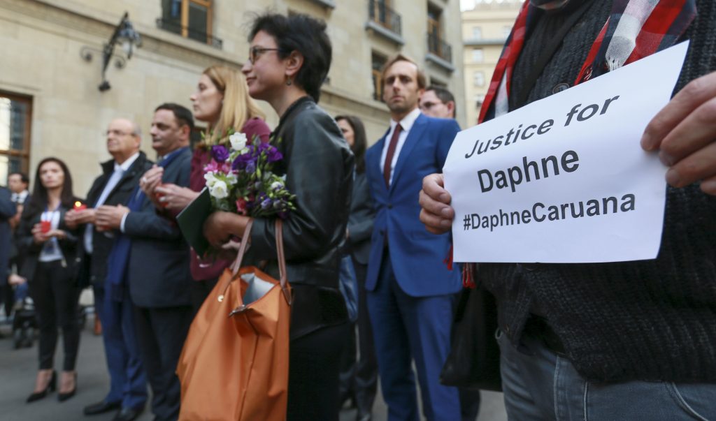 Vigil for journalist killed in Malta