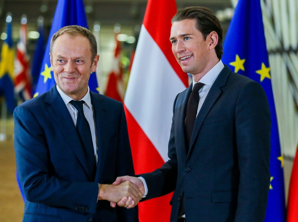 New Austrian Chancellor Sebastian Kurz in Brussels