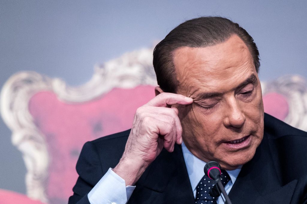 Silvio Berlusconi attends the launch of latest book of Italian journalist Bruno Vespa