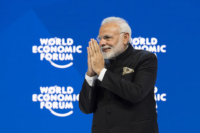 Davos: Modi kritisiert Protektionismus und wirbt für "neues Indien"