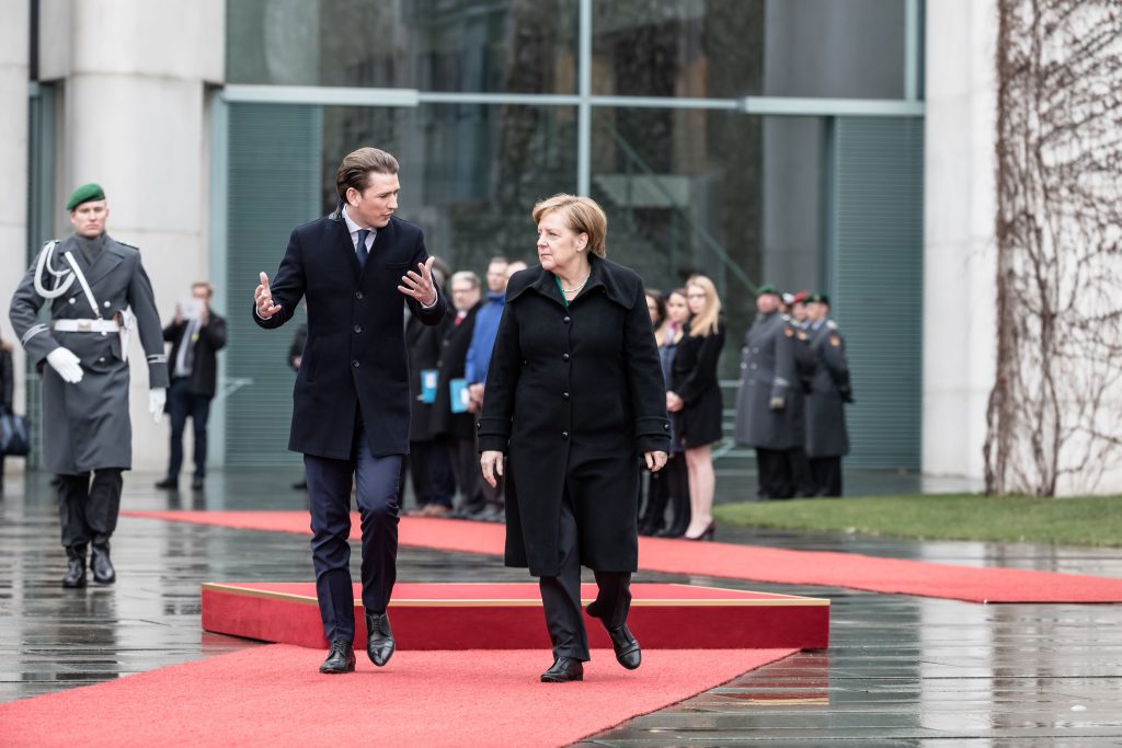 Austrian Chancellor Sebastian Kurz visits Berlin