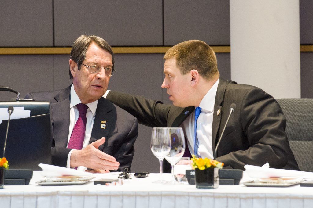 Nikos Anastasiades and Taivi Roivas