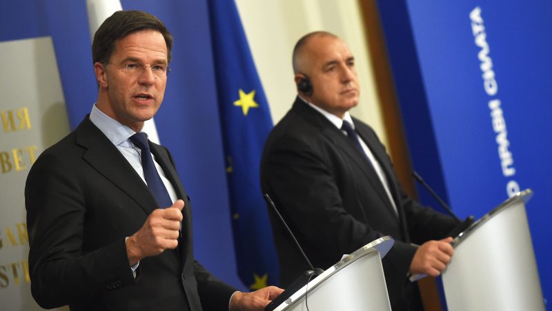 Rutte verpasst Bulgariens Schengen-Ambitionen eine kalte Dusche