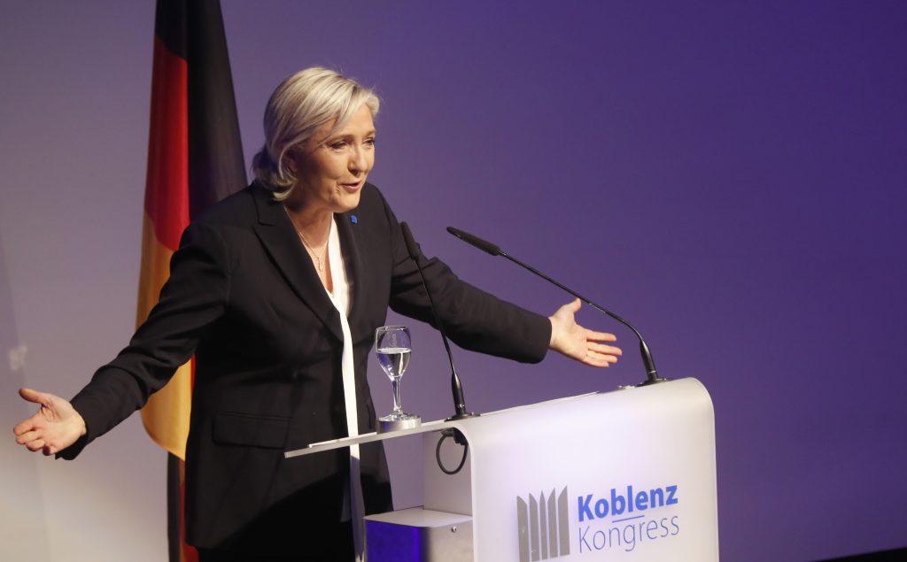 Conference of right-wing European party ENF in Germany