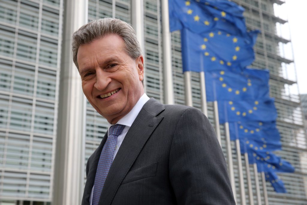 Portrait of Gunther Oettinger, Member of the EC