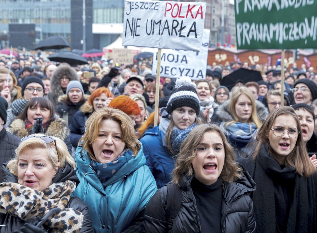 Black Friday protest in Katowice