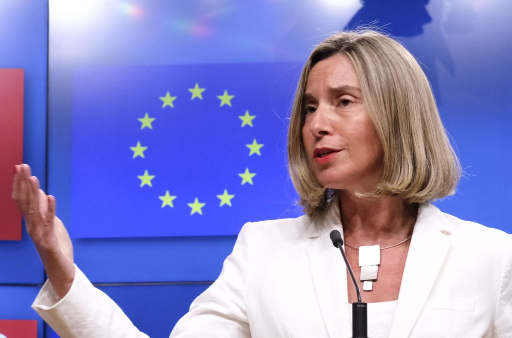 Federica Mogherini Iran deal news conference