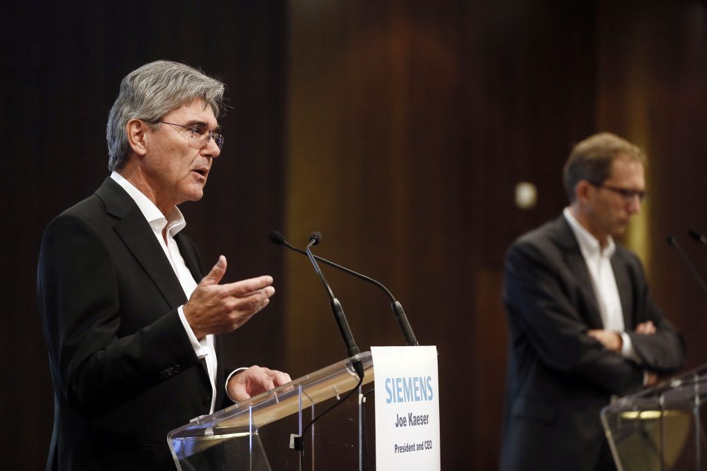 Siemens-Alstom merger presser in Paris