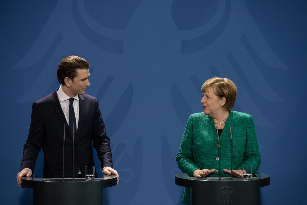 Austrian Chancellor Sebastian Kurz visits Berlin