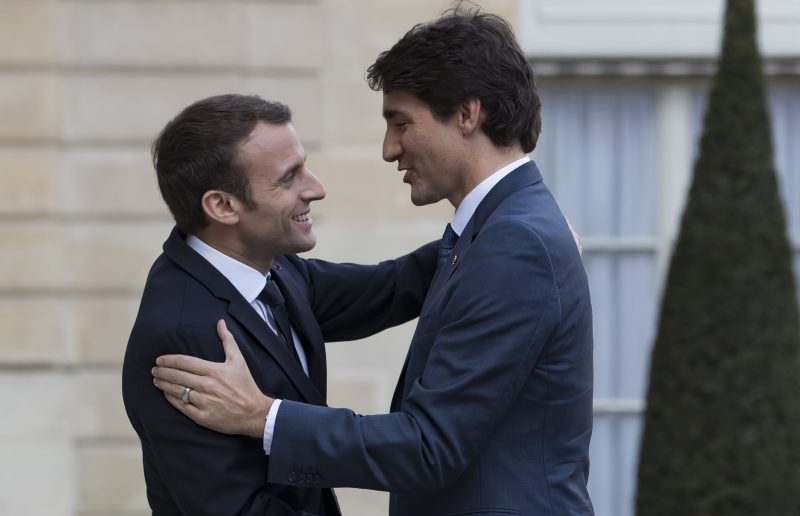 Macron und Trudeau: notfalls ohne USA