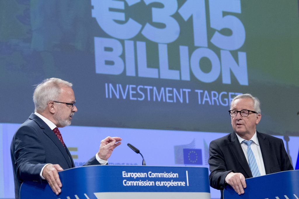 Jean-Claude Juncker, President of the EC, receives Werner Hoyer, President of the European Investment Bank (EIB), to the EC