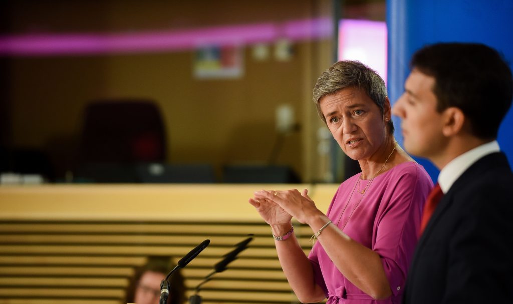 Press conference by Margrethe Vestager, Member of the EC, on a competition case
