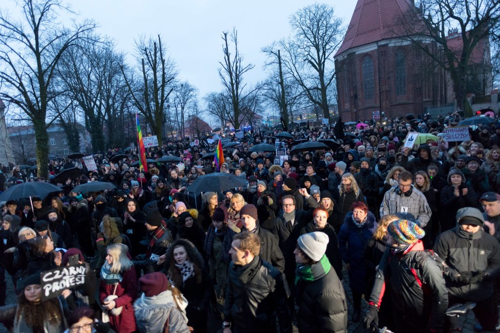 Black Friday protest in Poznan