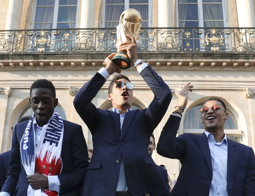 French team back to France after winning FIFA World Cup 2018