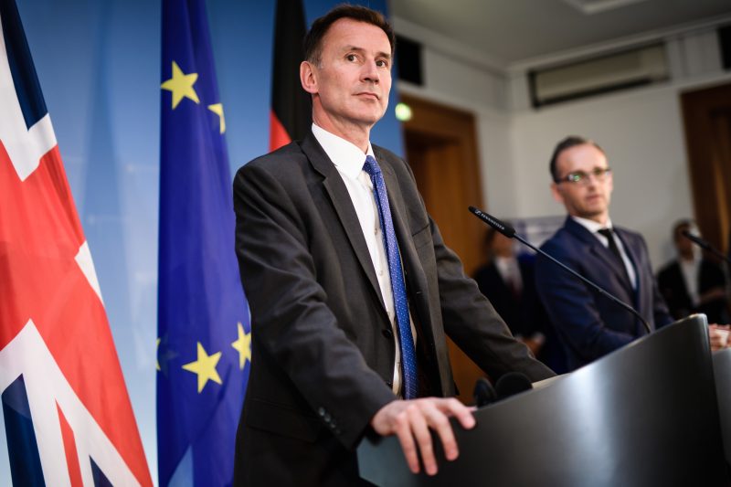 Hunt in Berlin: keine Brexit-Lösung wäre "hochgradig schädlich"