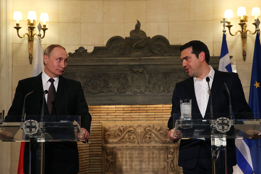 Russian President Vladimir Putin visits Greece
