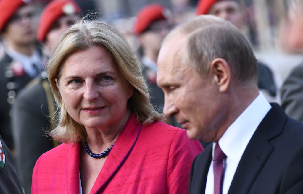 Russian President Putin visits Austria