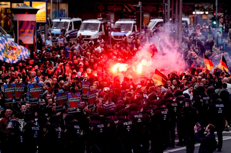 Wieder gewalttätige Auschreitungen in Chemnitz
