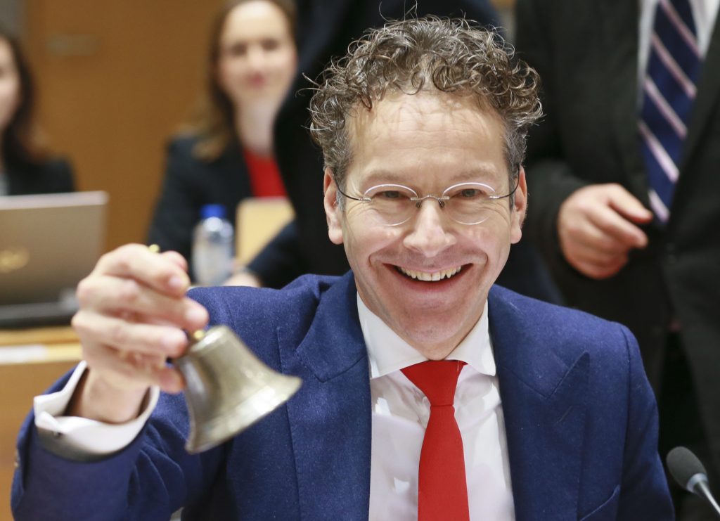 Jeroen Dijsselbloem presides his last meeting