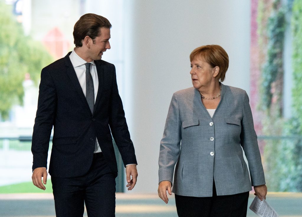 Angela Merkel meets Sebastian Kurz in Berlin