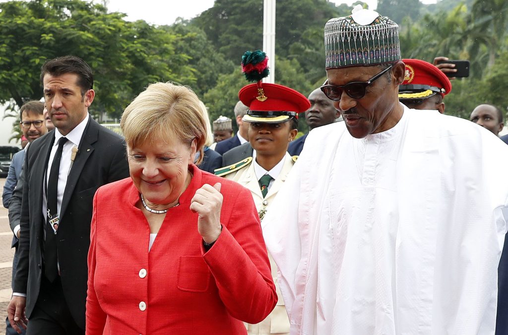 German Chancellor Angela Merkel visits Nigeria