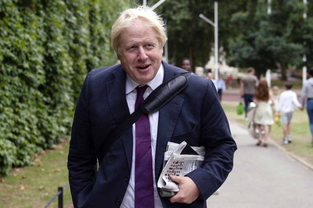 Boris Johnson in London after Burka comments