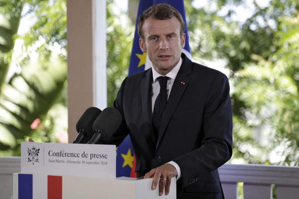French President Emmanuel Macron visits Saint-Martin