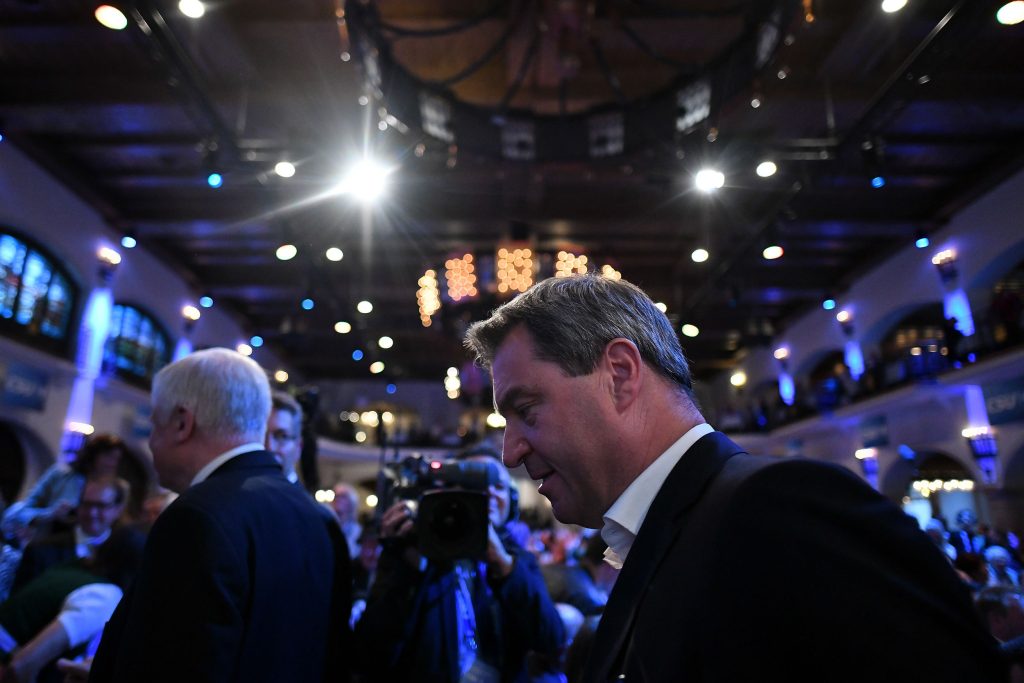 Final Christian Social Union (CSU) election campaign rally in Munich