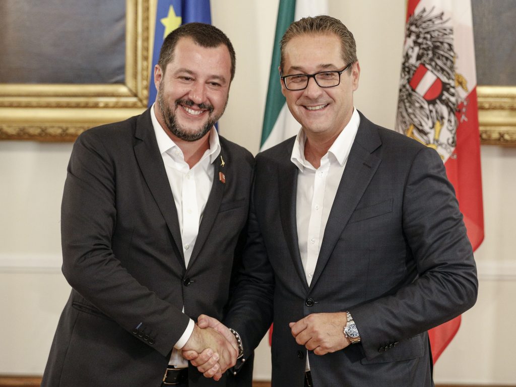 Italian Interior Minister Matteo Salvini in Vienna
