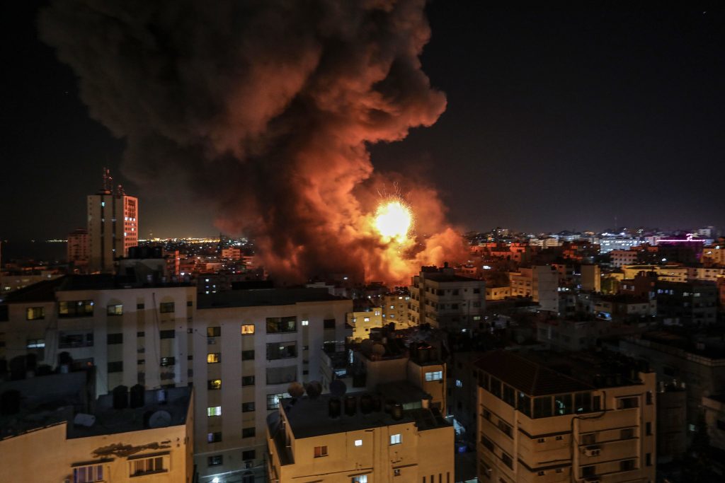 At least seven fighters were killed in Gaza by Israeli air strikes